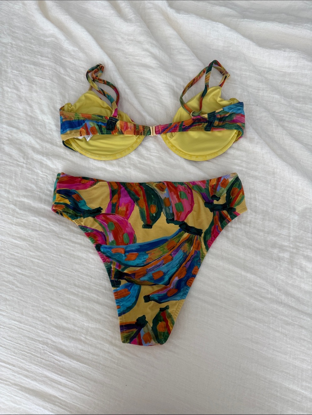 FARM Rio Multicolor Abstract Brushstroke Bikini - Picture 3 of 8